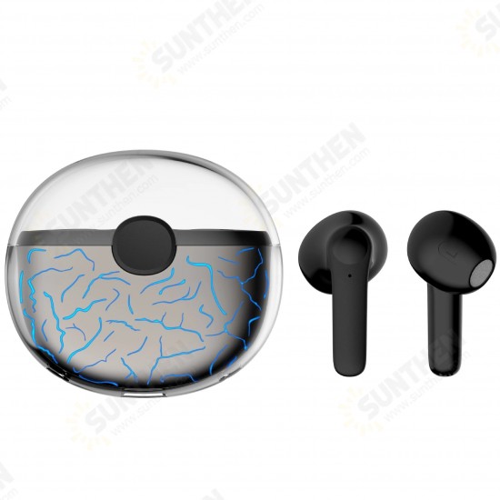 VG58 TWS bluetooth V5.1 Earphone Fashion Dazzling Color Lamp Earphones Wireless Headsets 9D Stereo Smart Touch Earbuds