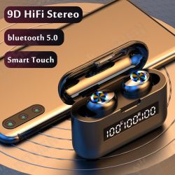 X35 9D Wireless bluetooth 5.0 TWS Earbuds Headset Noise Cancel LED Display Earphone X35 9D Wireless bluetooth 5.0 TWS Earbuds Headset Noise Cancel LED Display Earphone