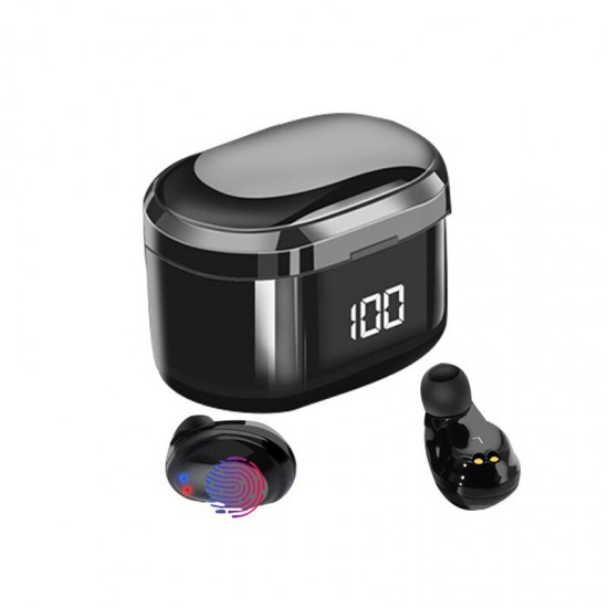 X6 TWS bluetooth 5.0 Earphone Mini Portable LED Display Wireless Earbuds Touch Control Stereo Headphone with Mic