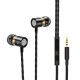 XK-038 3.5mm In-ear Earphone Metal Headset Hifi Earbuds Bass Earpieces Wire Control Stereo Earphones Headphone With Mic