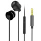 XK-052 Headsets HiFi HD Sound Noise Reduction Half in-Ear 3.5mm Wired Control Stereo Earphones Headphone With Mic