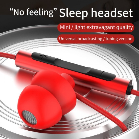 XK-052 Headsets HiFi HD Sound Noise Reduction Half in-Ear 3.5mm Wired Control Stereo Earphones Headphone With Mic