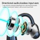 Z-153 Bone Conduction Dual Noise Reduction Earphone Stereo Bass Mini Headset In Ear Titanium Alloy HD Call Earset Wireless bluetooth Sports Earphones