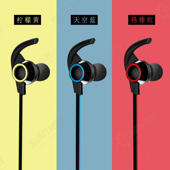 bluetooth Neckband Headsets Sports Stereo Headphones with Microphone