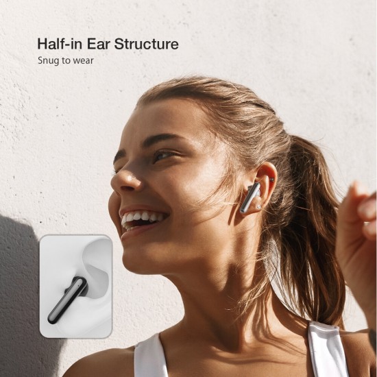 BW-FYE12 TWS Wireless Earbuds bluetooth V5.0 Earphone HiFi Stereo HD Calls Touch Control Half in Ear Mini Portable Earphone