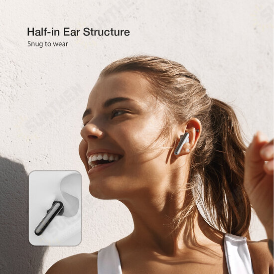 BW-FYE12 TWS Wireless Earbuds bluetooth V5.0 Earphone HiFi Stereo HD Calls Touch Control Half in Ear Mini Portable Earphone