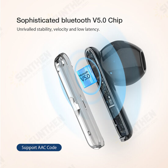 BW-FYE12 TWS Wireless Earbuds bluetooth V5.0 Earphone HiFi Stereo HD Calls Touch Control Half in Ear Mini Portable Earphone