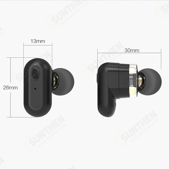 BW-FYE7 Dual Dynamic TWS bluetooth 5.0 Earphones Right Earphone with Mic