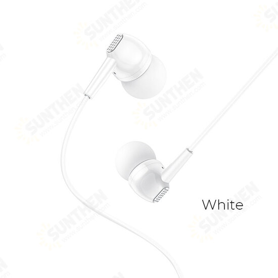 BM51 Headset Wire-controlled Music Call Headphones Portable In-ear Sports Stereo Hifi Earphones with Mic