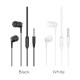 BM51 Headset Wire-controlled Music Call Headphones Portable In-ear Sports Stereo Hifi Earphones with Mic