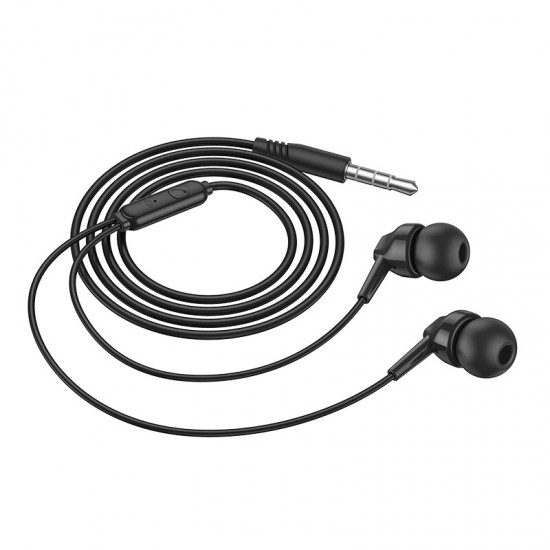 BM51 Headset Wire-controlled Music Call Headphones Portable In-ear Sports Stereo Hifi Earphones with Mic