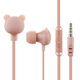 Colorful Cute Cartoon Earphone 3.5mm In Ear Wired Headset With Mic For Samsung For Children Gift