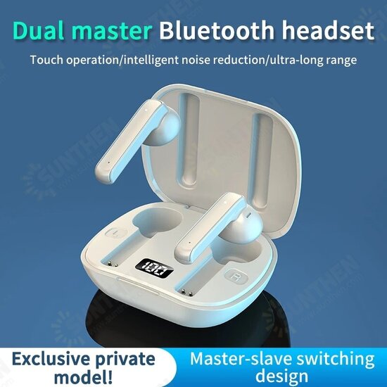 D9 TWS bluetooth Earbuds BT 5.0 Game Touch Control LED Display Wireless Headphone Long Battery Life IPX5 Waterproof HIFI Earphone with Mic