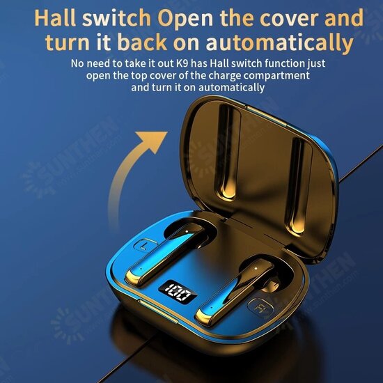 D9 TWS bluetooth Earbuds BT 5.0 Game Touch Control LED Display Wireless Headphone Long Battery Life IPX5 Waterproof HIFI Earphone with Mic D9 TWS bluetooth Earbuds BT 5.0 Game Touch Control LED Display Wireless Headphone Long Battery Life IPX5 Waterproof HIFI Earphone with Mic