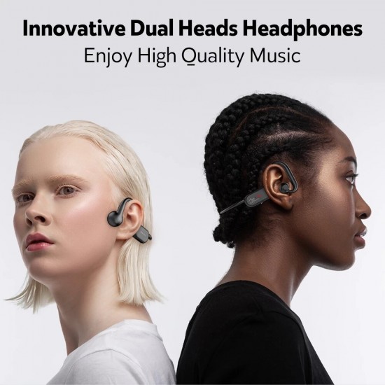 BSO3 Bone Conduction bluetooth Headphones Wireless Ear Hook IPX55 Waterproof Fitness Sports Earphones Headset with Mic