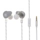 Double Dynamic Universal Earphone Bass In-ear Waterproof Mobile Phone Headset