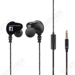 Double Dynamic Universal Earphone Bass In-ear Waterproof Mobile Phone Headset Double Dynamic Universal Earphone Bass In-ear Waterproof Mobile Phone Headset