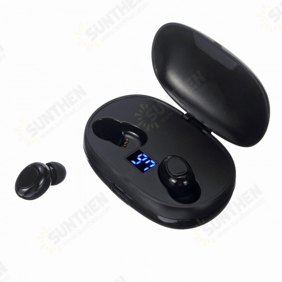 Dual Digital Display True Wireless Headset Button Touch bluetooth 5.0 Earphone with Portable Charging Box