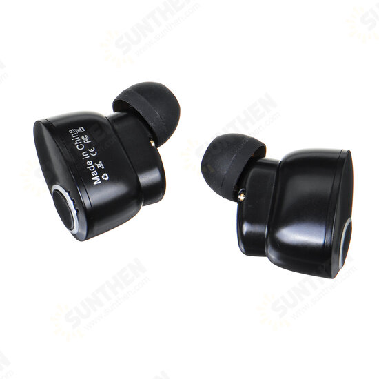 Dual Dynamic Headset TWS bluetooth 5.0 Hi-Fi Stereo Bass Bilateral Call IPX6 Waterproof Sports Earphone with Charging Case