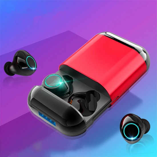 Dual bluetooth 5.0 TWS In-ear Earbuds Smart Touch Waterproof HIFI Stereo Earphone With Portable Charging Box