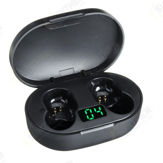 E6S Mini bluetooth 5.0 In-ear Earphone Hi-Fi Stereo Wireless Waterproof Headphones with Large Capacity Charging Case