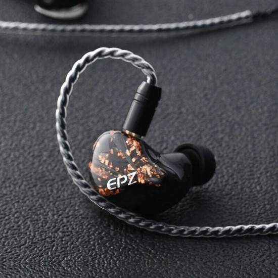 EPZ Q1 3.5mm Wired Earphone 13mm Large Driver HiFi Stereo Earphone Headphones with 0.78mm Detachable Cable