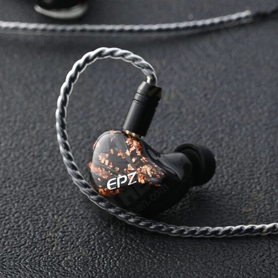 EPZ Q1 3.5mm Wired Earphone 13mm Large Driver HiFi Stereo Earphone Headphones with 0.78mm Detachable Cable