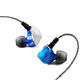 F800 Portable Wired Control In-ear Earphone 3.5mm Jack HIFI Stereo Waterproof Dual Unit With Mic