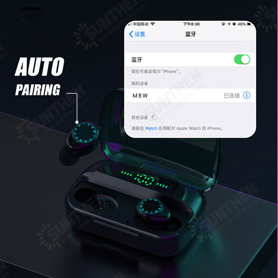 F9-9 Wireless Earbuds bluetooth 5.0 TWS Wireless Headphones LED Hi-Fi Stereo Sound Battery Display Touch Control Earphone F9-9 Wireless Earbuds bluetooth 5.0 TWS Wireless Headphones LED Hi-Fi Stereo Sound Battery Display Touch Control Earphone