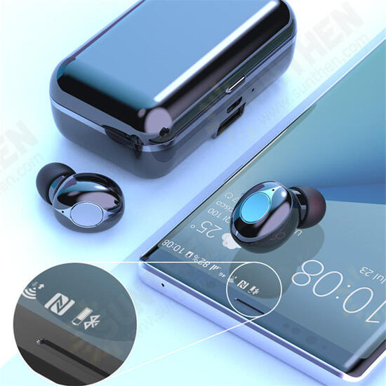 F9 TWS Dual bluetooth 5.0 Wireless Stereo Earphone IPX5 Waterproof Button Touch Auto Pair Gaming Headphone with 2000mAh Power Bank for F9 TWS Dual bluetooth 5.0 Wireless Stereo Earphone IPX5 Waterproof Button Touch Auto Pair Gaming Headphone with 2000mAh Power Bank for