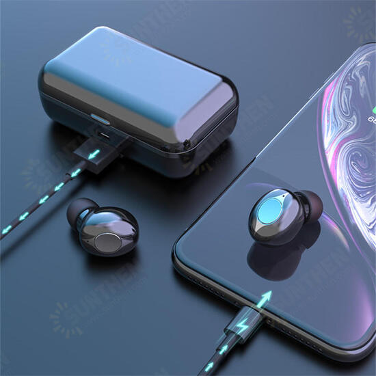 F9 TWS Dual bluetooth 5.0 Wireless Stereo Earphone IPX5 Waterproof Button Touch Auto Pair Gaming Headphone with 2000mAh Power Bank for F9 TWS Dual bluetooth 5.0 Wireless Stereo Earphone IPX5 Waterproof Button Touch Auto Pair Gaming Headphone with 2000mAh Power Bank for
