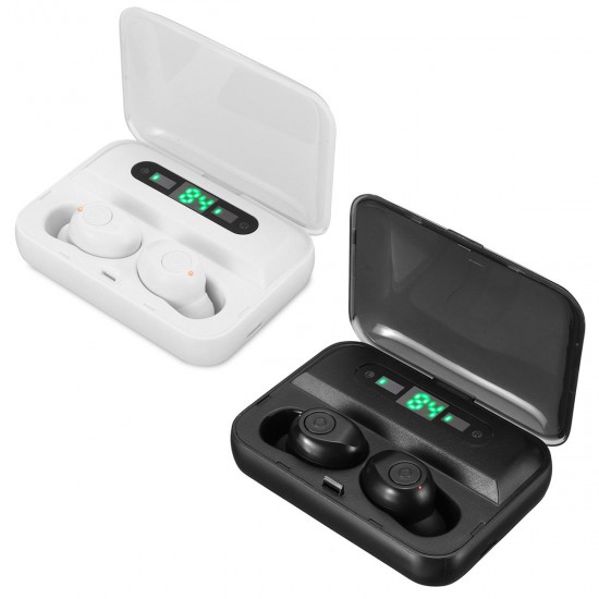 F9 bluetooth 5.0 TWS Headset LED Double Digital Display Graphene Earphone HiFi Noise Cancelling Headphone