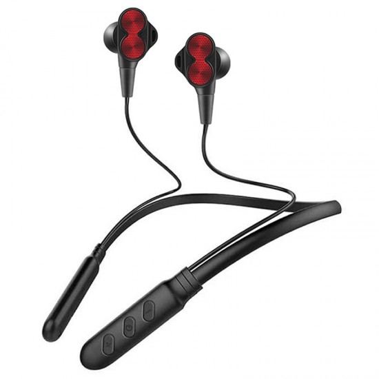 B800 Wireless bluetooth Earphones Dual Dynamic Bass Noise Reduction Sweatproof Neckband Sports Headphones with Mic