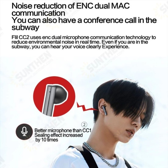 CC2 TWS Earphones Wireless bluetooth 5.2 Headphones 13.1mm Dynamic Noise Reduction Low Latency Smart Touch In-Ear Earbuds with Mic CC2 TWS Earphones Wireless bluetooth 5.2 Headphones 13.1mm Dynamic Noise Reduction Low Latency Smart Touch In-Ear Earbuds with Mic