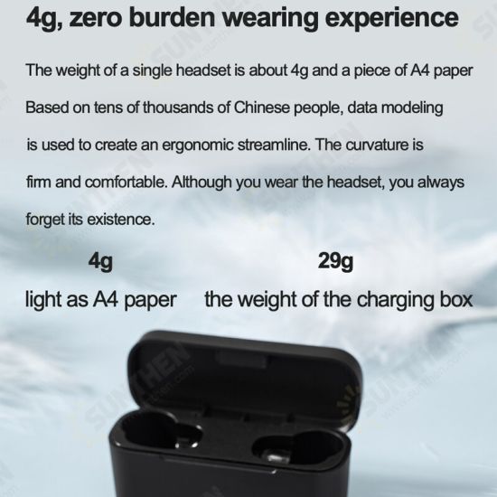 T1 Lite TWS bluetooth V5.2 Earphones HD Calling IPX7 Waterproof Long Battery Life Smart Touch In-Ear Earbuds Headphone with Mic