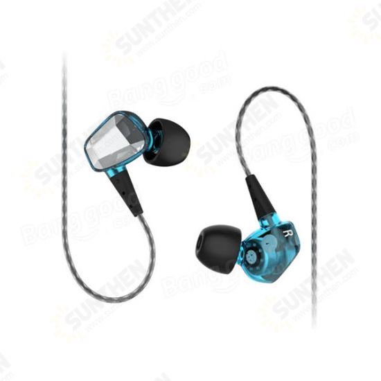 DS018 3.5mm In-ear Noise Cancelling HIFI Stereo Bass Wired Earphone