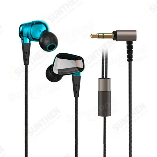 DS018 3.5mm In-ear Noise Cancelling HIFI Stereo Bass Wired Earphone