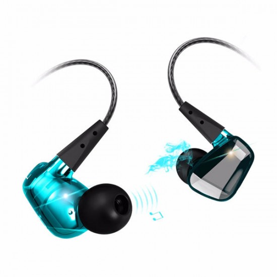 DS018 3.5mm In-ear Noise Cancelling HIFI Stereo Bass Wired Earphone