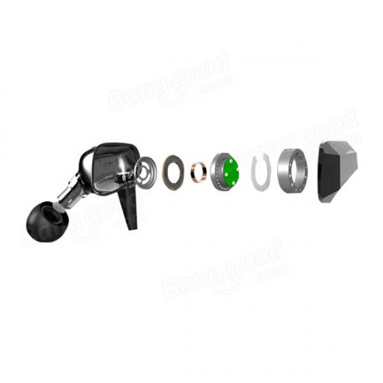 DS018 3.5mm In-ear Noise Cancelling HIFI Stereo Bass Wired Earphone