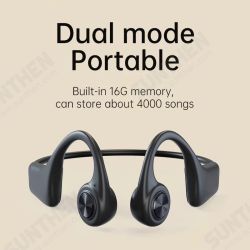 H15 Bone Conduction bluetooth 5.0 Headphones 16G Memory 8D HIFI Stereo Sound Long Endurance IPX7 Waterproof Ear Hook Wireless Earphones H15 Bone Conduction bluetooth 5.0 Headphones 16G Memory 8D HIFI Stereo Sound Long Endurance IPX7 Waterproof Ear Hook Wireless Earphones