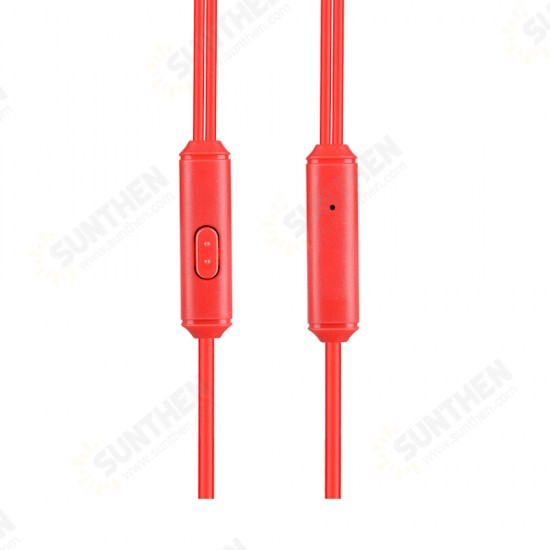 M14 HiFi 3.5mm Wired In-ear Bass Stereo Sports Earphone Portable Foldable With Mic