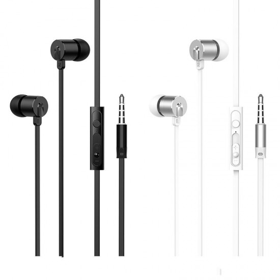 M63 Universal 3.5mm Wired Line Control In-Ear Earphone With Mic for Android