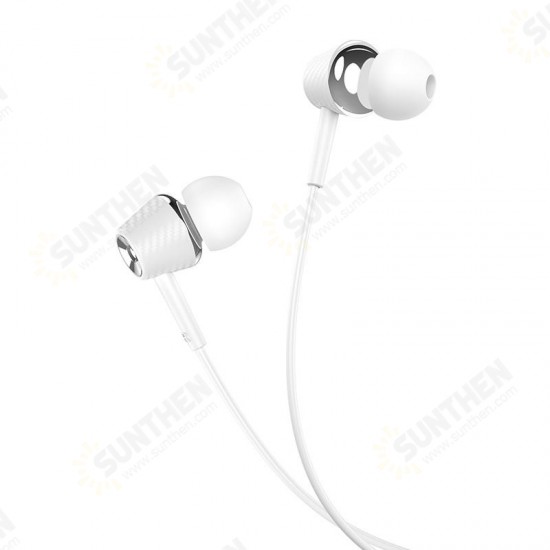 M70 Universal Wired Control HiFi In-ear Earphone with Mic for Mobile Phones PC Laptop