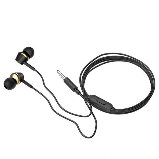 M70 Universal Wired Control HiFi In-ear Earphone with Mic for Mobile Phones PC Laptop