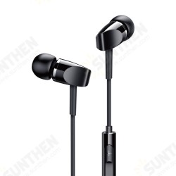 JR-E209 Universal Metal Bass Earphone 3.5mm Wired Headphones with Mic for PC Phones JR-E209 Universal Metal Bass Earphone 3.5mm Wired Headphones with Mic for PC Phones
