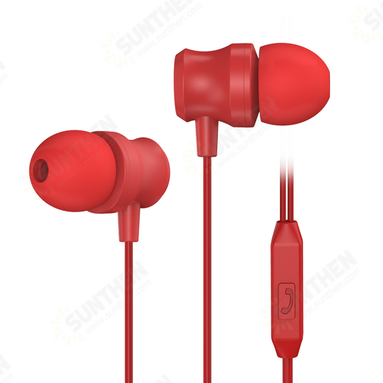 MT20 Mini 3.5mm Wired In-Ear Headphones Hifi Sound Music Earphone with Mic for Smartphones MP3 PC