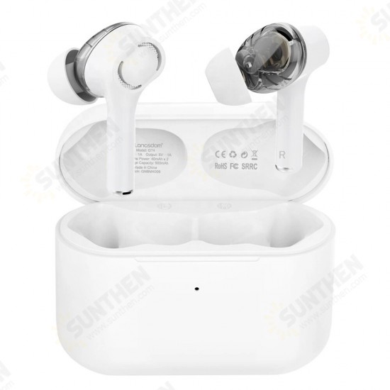 GT4 Mini TWS bluetooth 5.0 Headset HIFI Sound Dual Dynamic Driver Waterproof Earphones