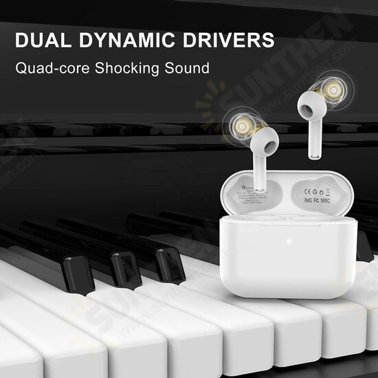 GT4 Mini TWS bluetooth 5.0 Headset HIFI Sound Dual Dynamic Driver Waterproof Earphones GT4 Mini TWS bluetooth 5.0 Headset HIFI Sound Dual Dynamic Driver Waterproof Earphones