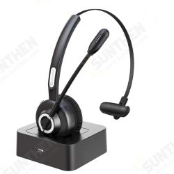 H3 bluetooth 5.0 Headphones Hands-free With HD Mic Charging Base Wireless Skype Headsets For Trucker Drivers Call Office H3 bluetooth 5.0 Headphones Hands-free With HD Mic Charging Base Wireless Skype Headsets For Trucker Drivers Call Office