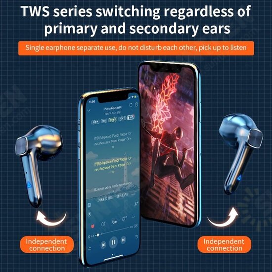 MC BH113 Gaming bluetooth Headset Ultra Low Latency bluetooth 5.0 Deep Bass Game/Music Mode Flashing Wireless Earbuds Earphones MC BH113 Gaming bluetooth Headset Ultra Low Latency bluetooth 5.0 Deep Bass Game/Music Mode Flashing Wireless Earbuds Earphones